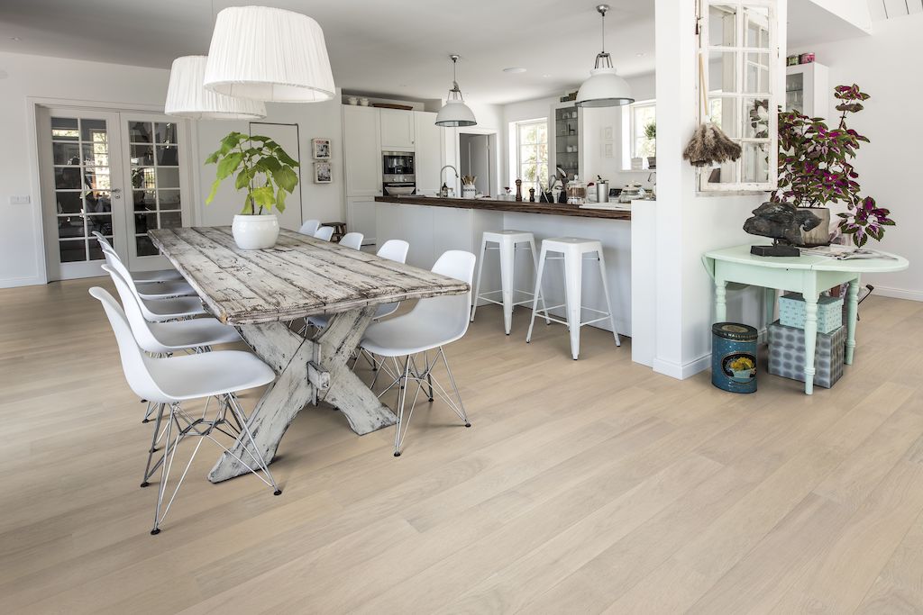 Паркетная доска Карелия арт Oak Story 138 Sandy White фото 3
