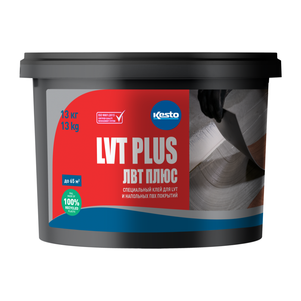 Клей Kesto арт для LVT и напольных покрытий LVT Plus, 13 кг фото 1