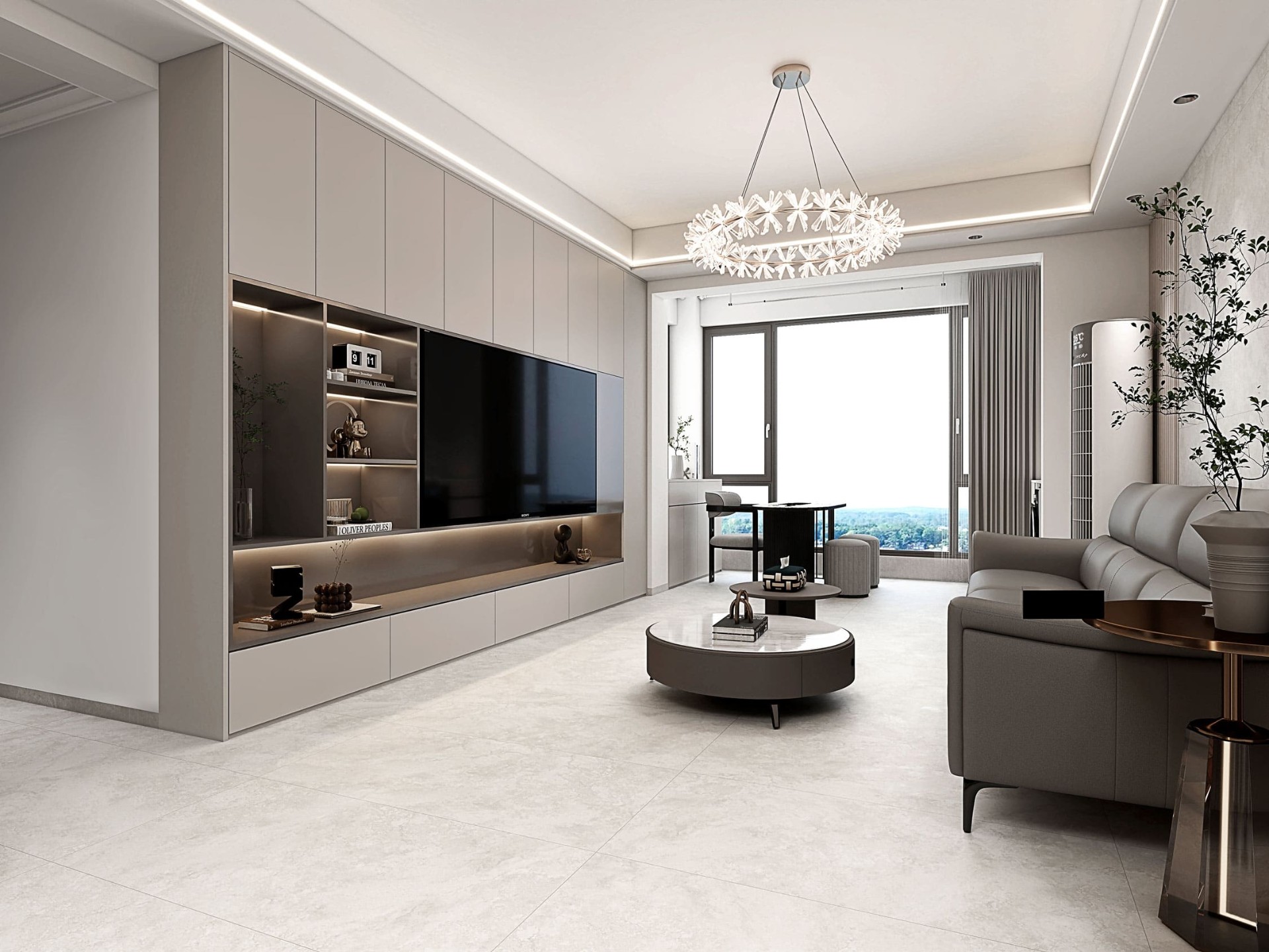 Керамогранит Global Tile арт Esplanada, серо-бежевый, 1200x600 фото 3