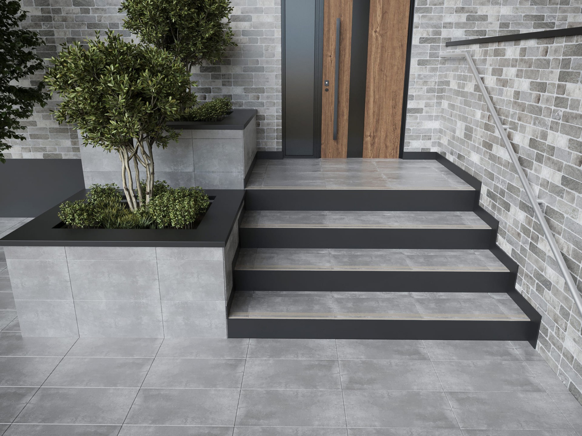 Керамогранит Global Tile арт Norse, серый, 600x300 фото 2