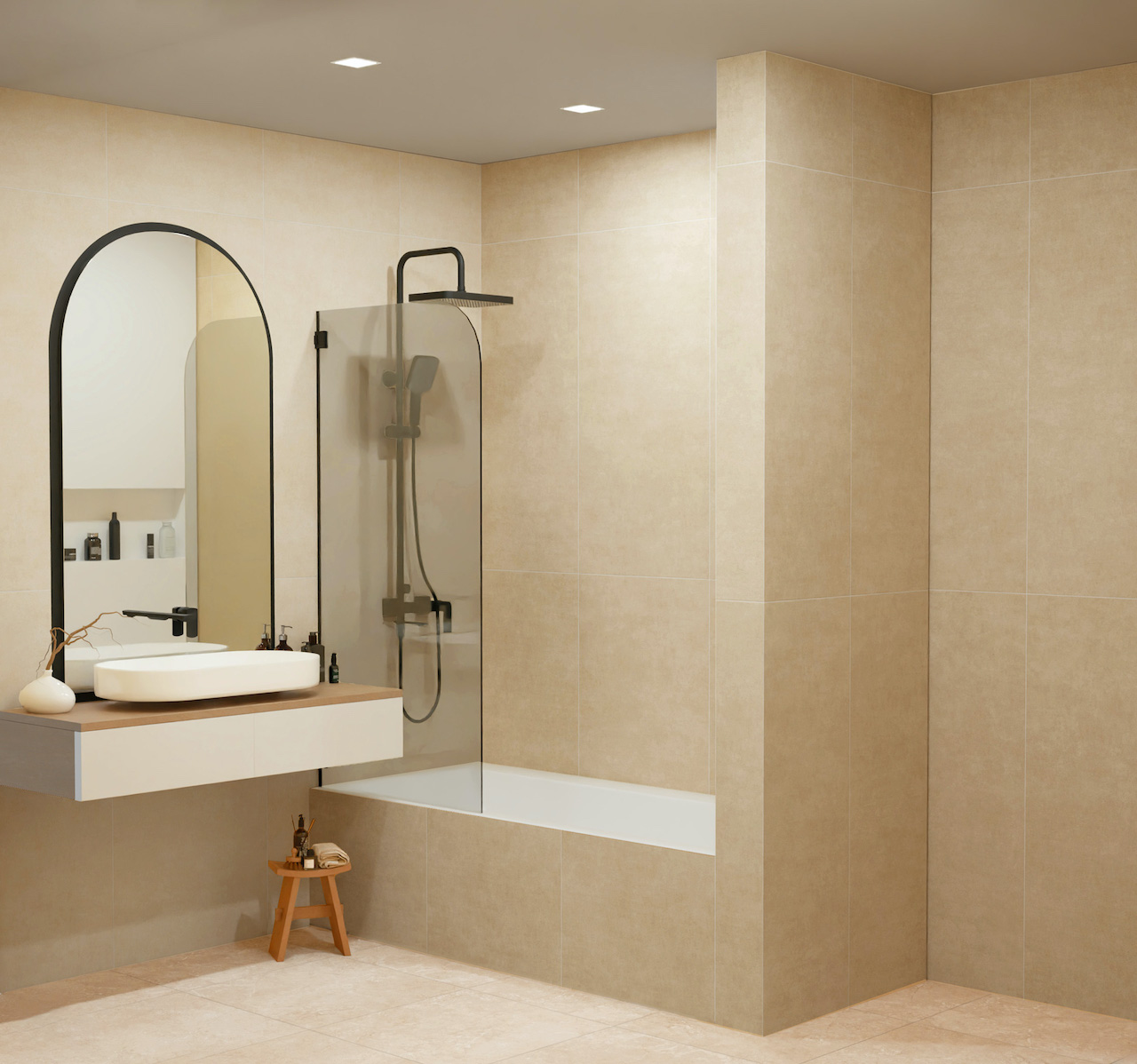 Керамогранит Global Tile арт Дуэт, бежевый, 1200х600 фото 2