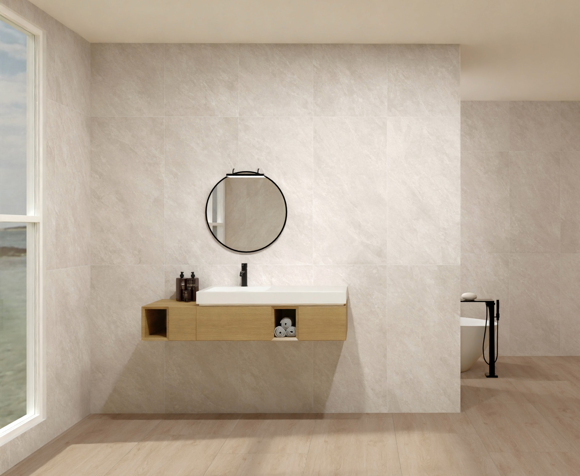 Керамогранит Global Tile арт Саванна, светло-бежевый, 1200х600 фото 2