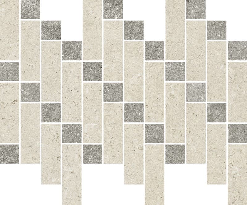 Мозаика Italon арт Aura, stone white heritage, 379x316 фото 1