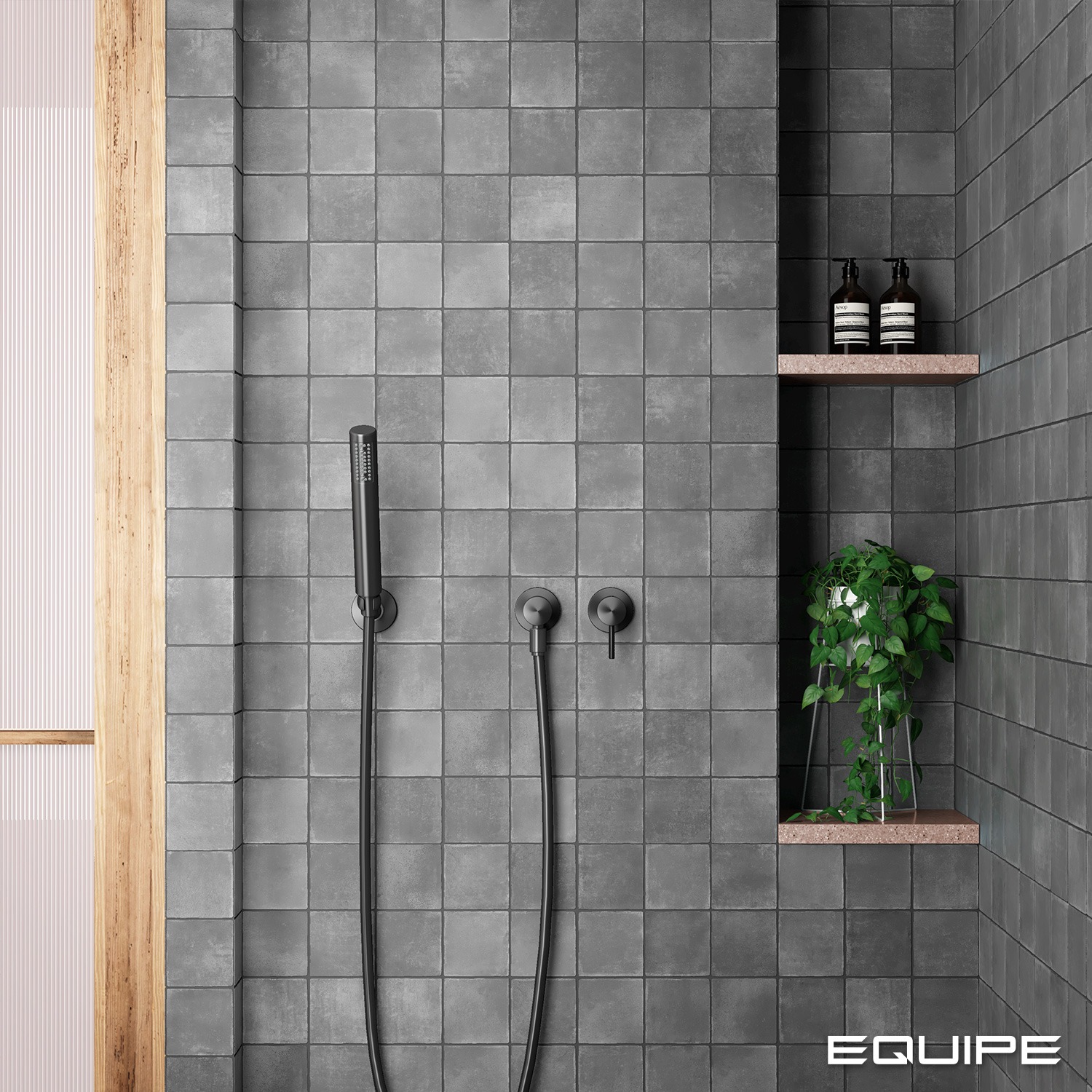 Керамогранит Equipe арт Argile, dark, 100х100 фото 2