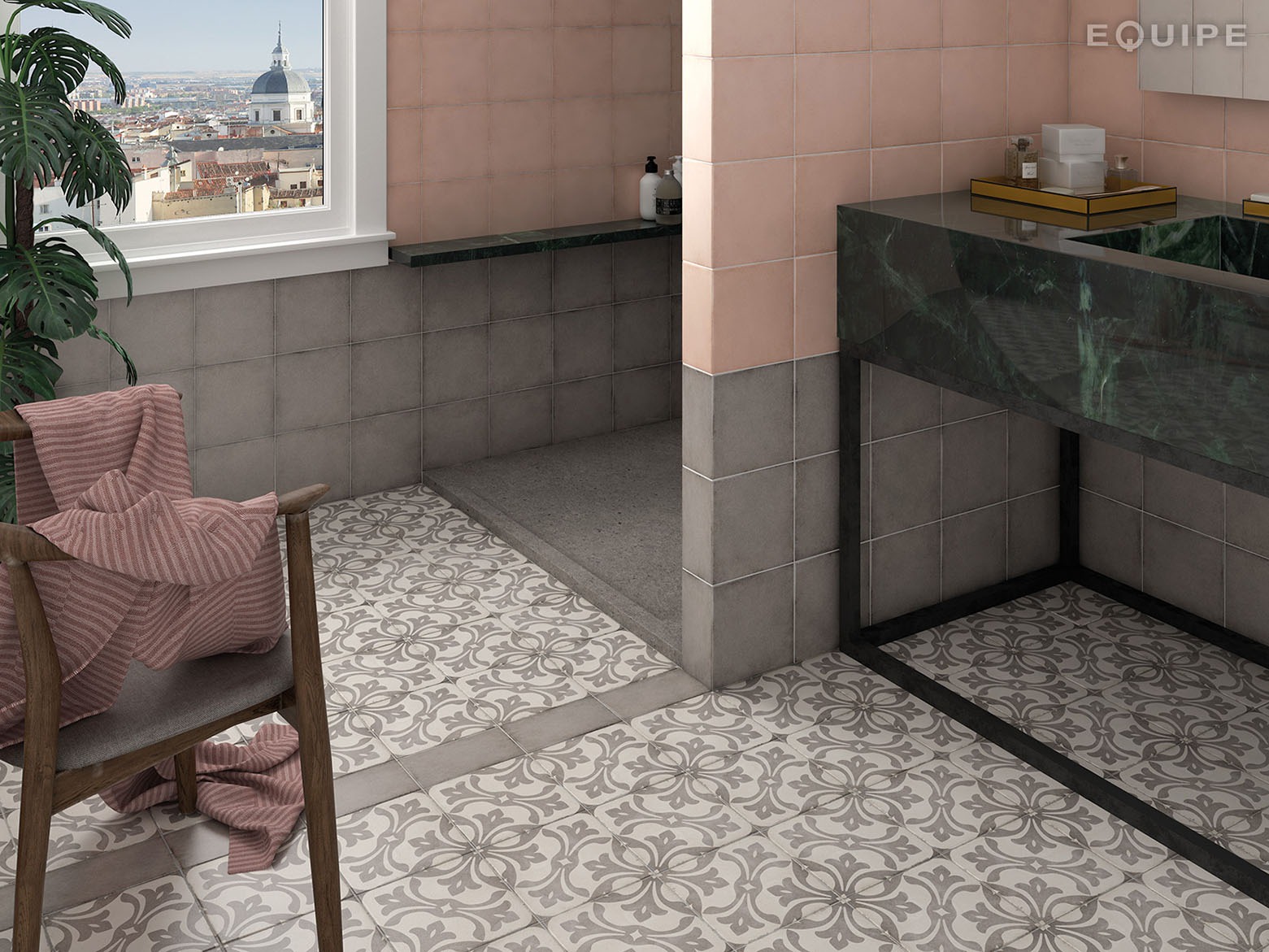 Керамогранит Equipe арт Art Nouveau, grey, 200х200 фото 3