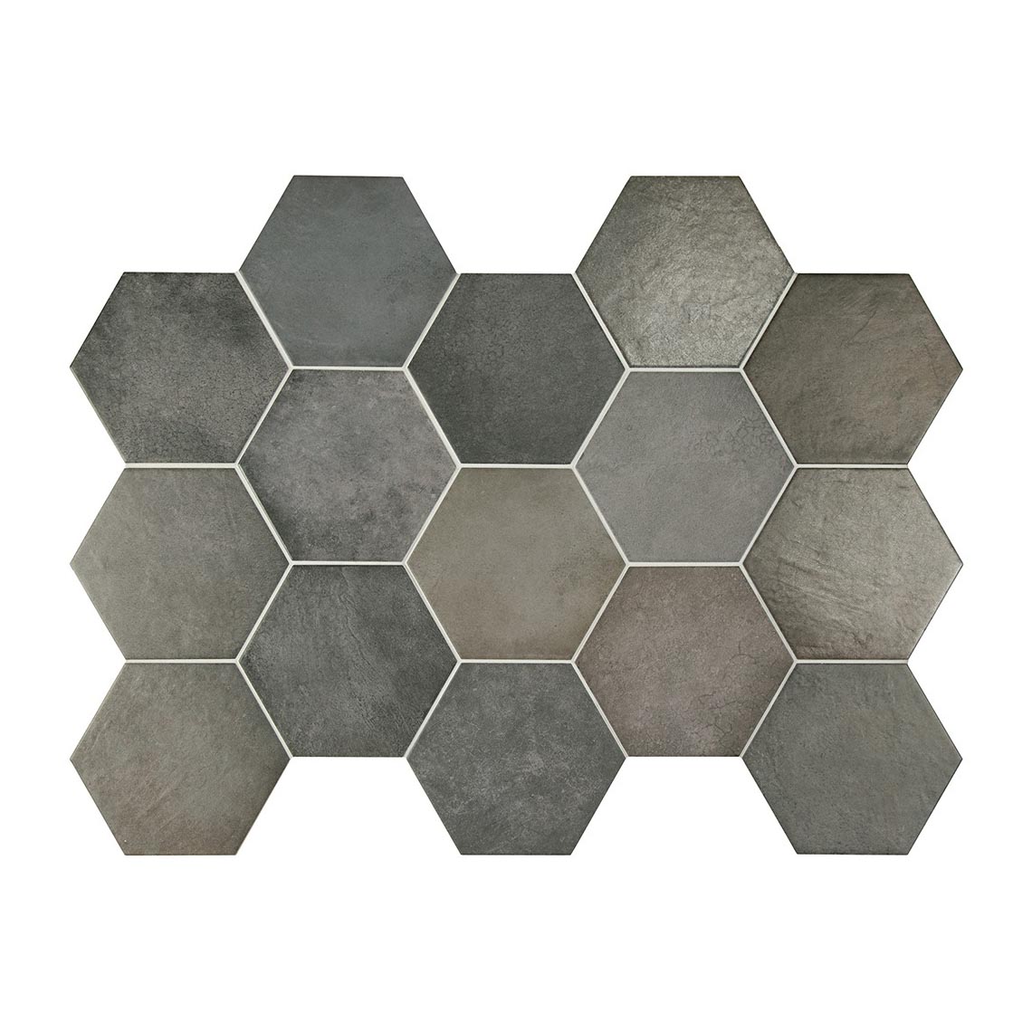 Керамическая плитка Equipe арт Heritage Hexagono, carbon, 200х175 фото 1