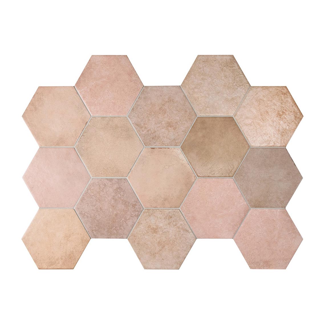 Керамическая плитка Equipe арт Heritage Hexagono, rose, 200х175 фото 1