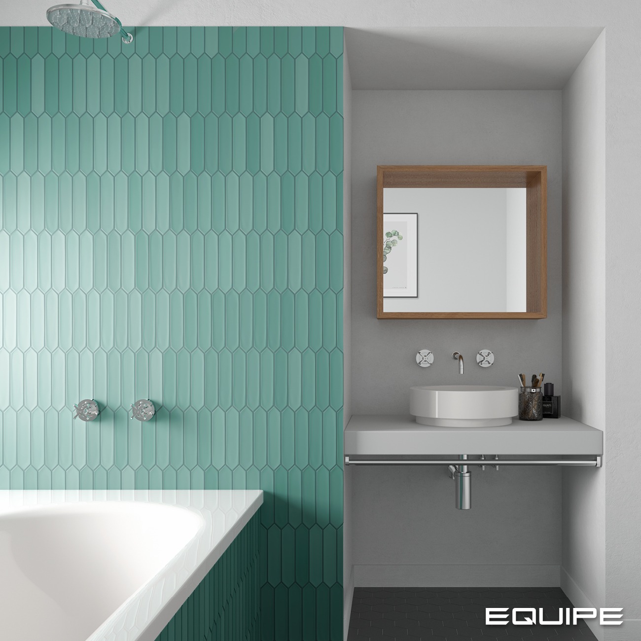 Керамическая плитка Equipe арт Lanse, viridian, 250х50 фото 4