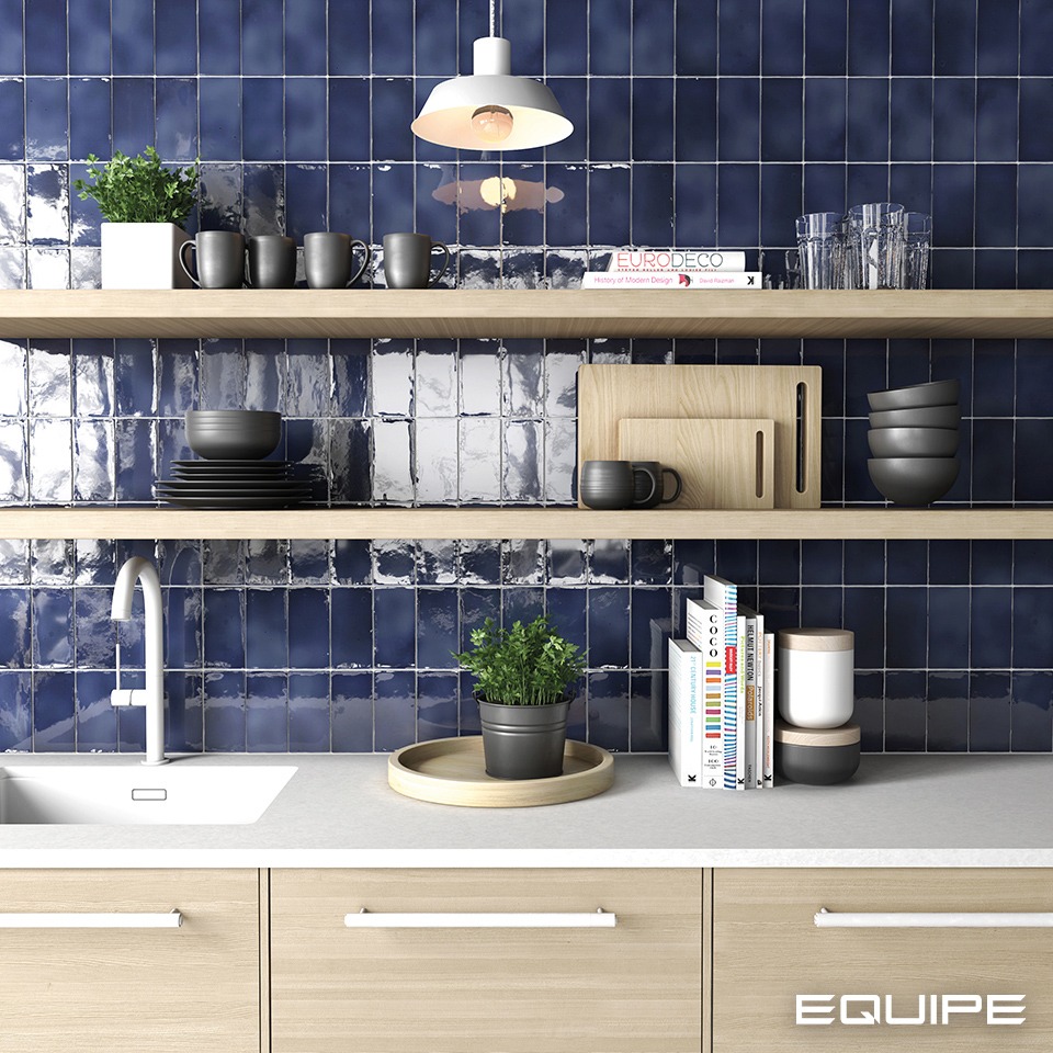 Керамическая плитка Equipe арт Manacor, ocean blue, 150х75 фото 2