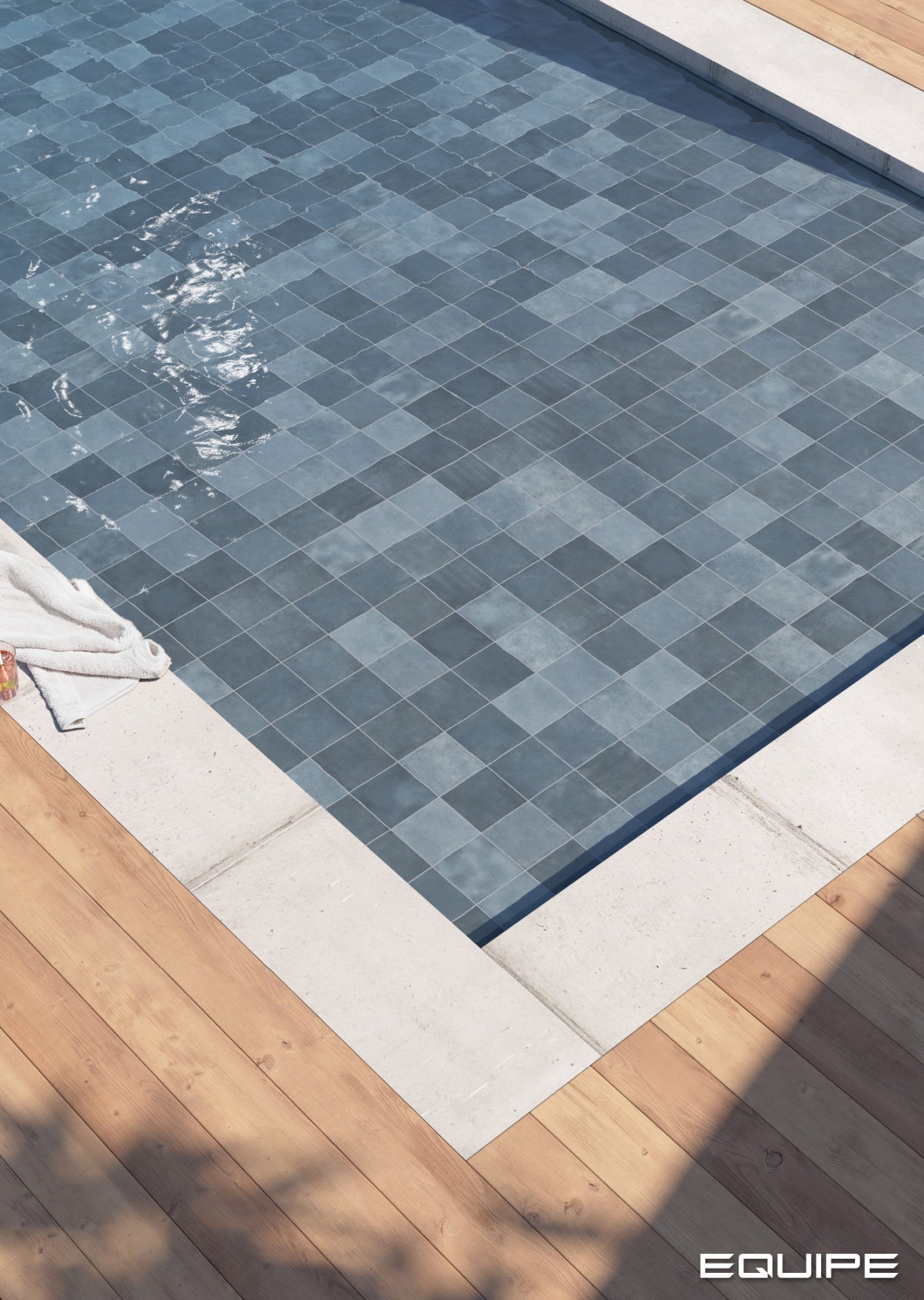 Керамическая плитка Equipe арт Spa&Pools, colonial blue, 150х150 фото 3