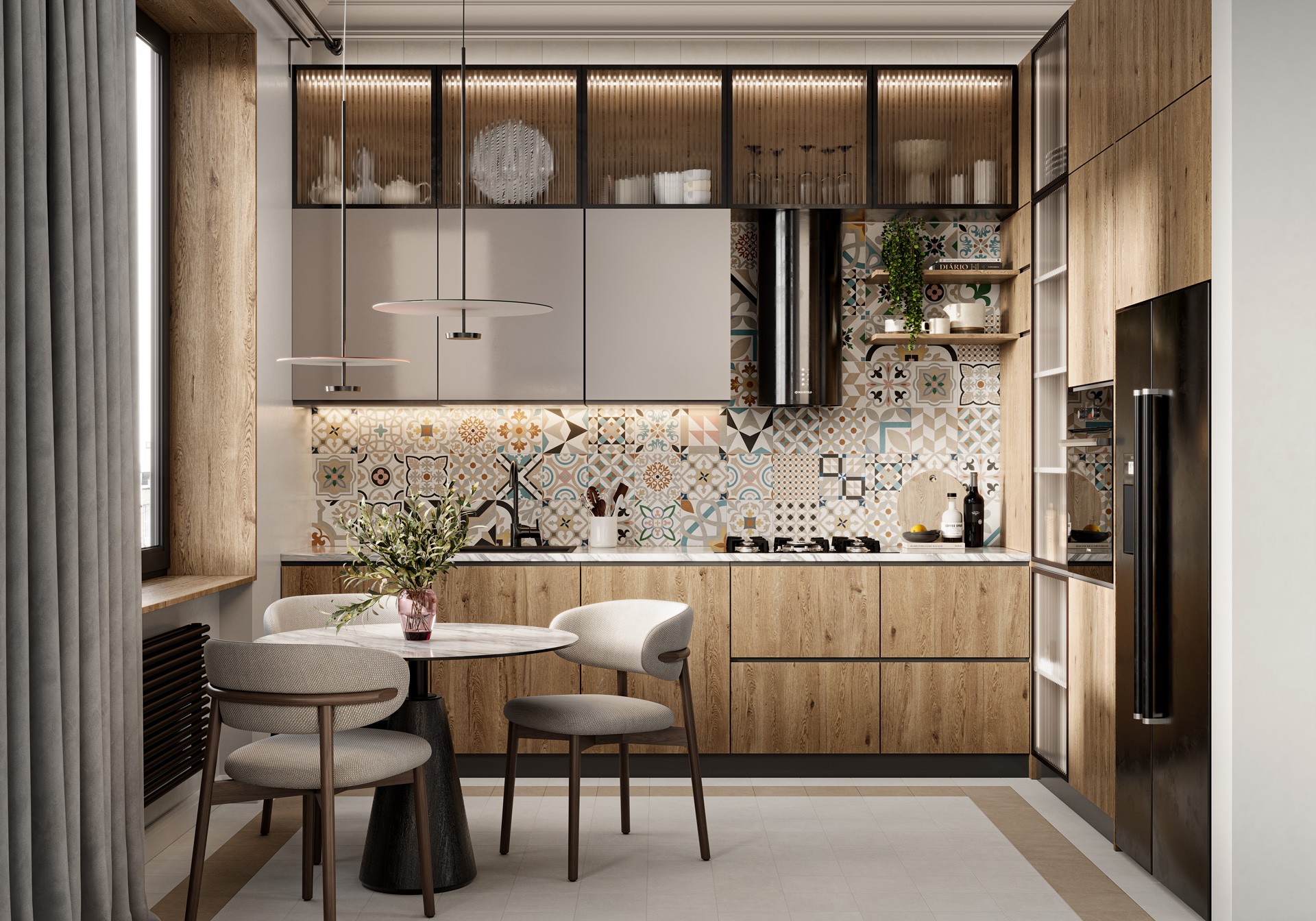 Керамогранит Artkera Group арт Дизайн арт, микс 3, 200х200 фото 3