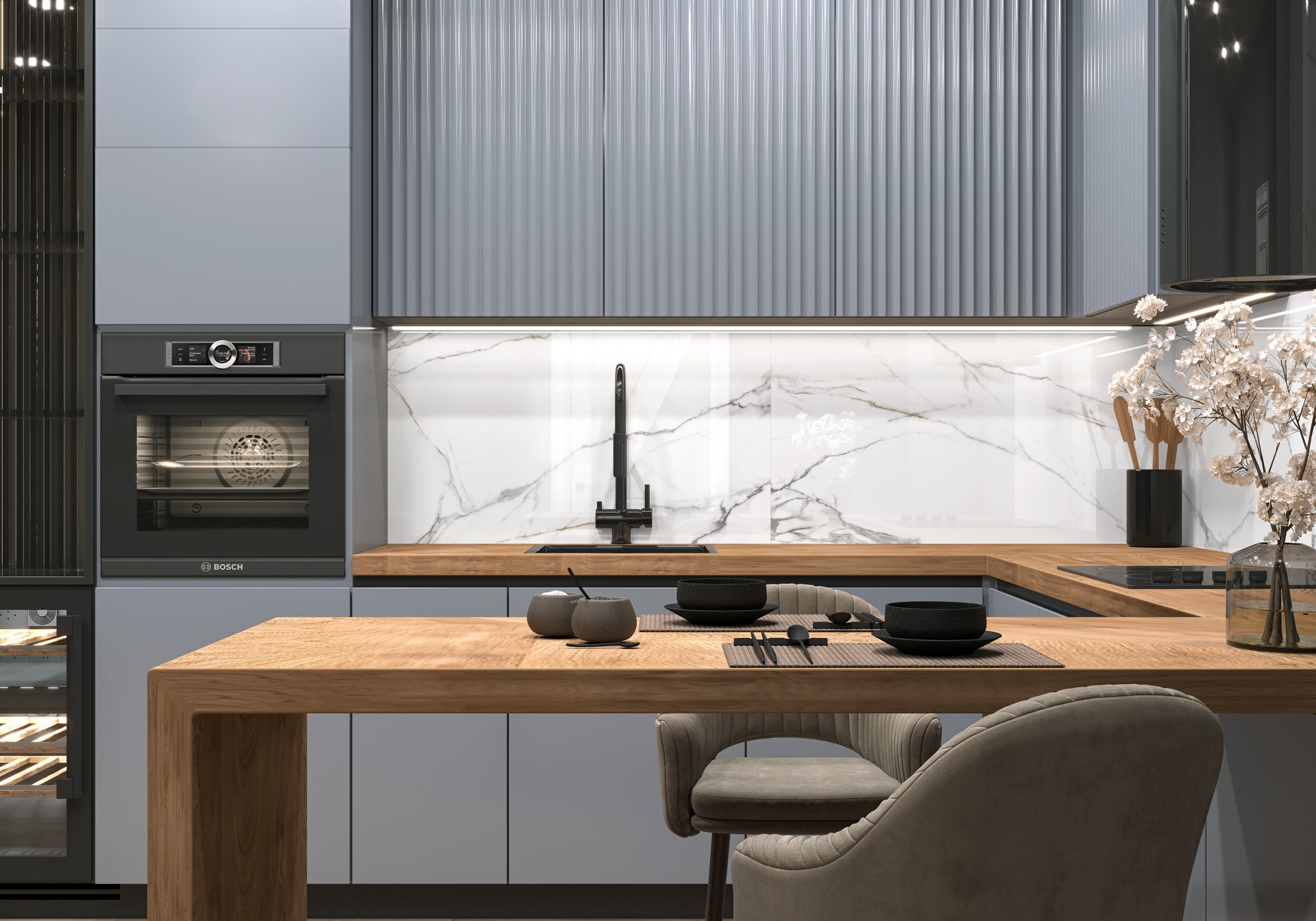 Керамогранит New Trend арт Калакатта, регал белый, 1200х600 фото 2