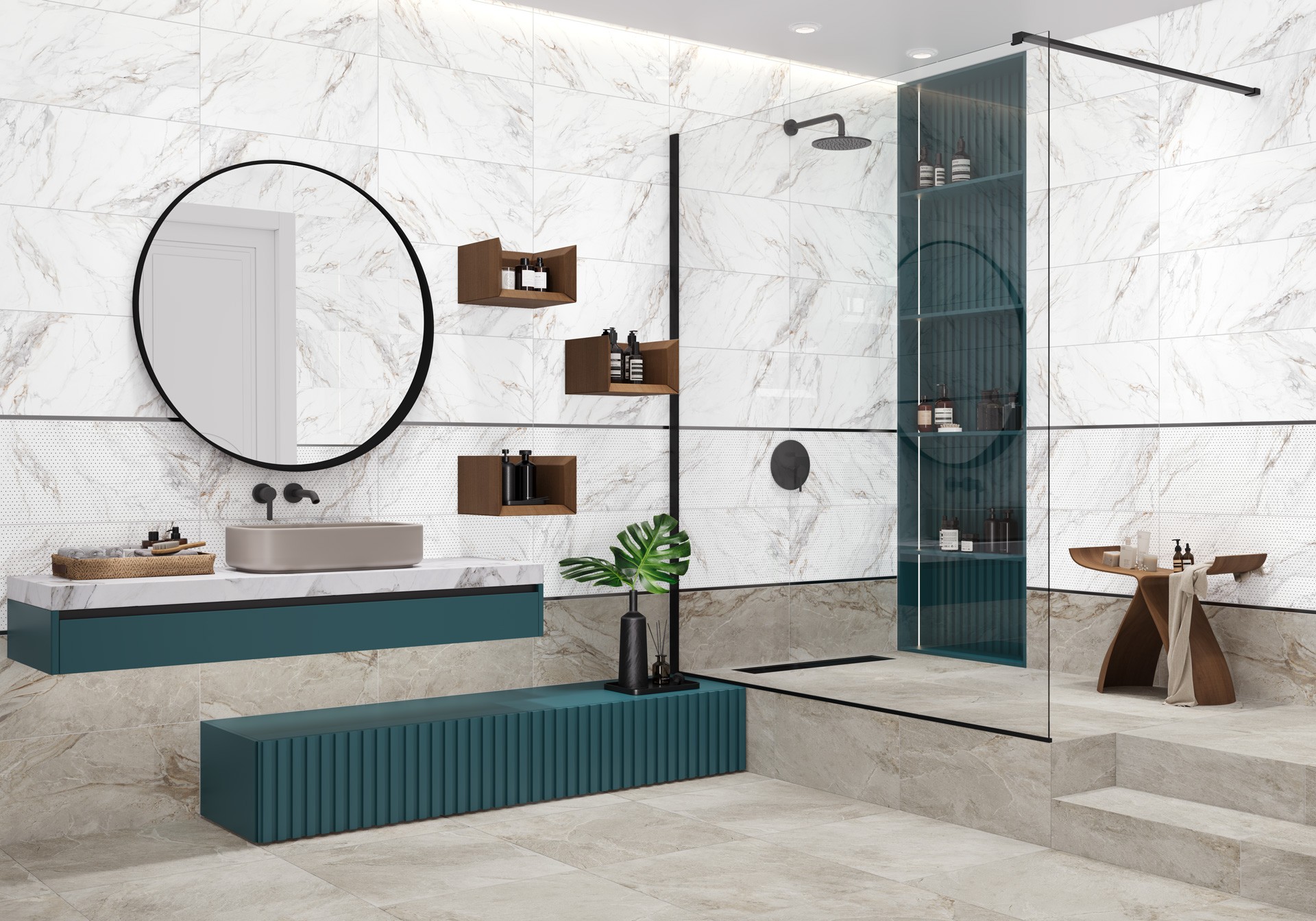 Керамическая плитка New Trend арт Интенсити, коричневый, 600x300 фото 2