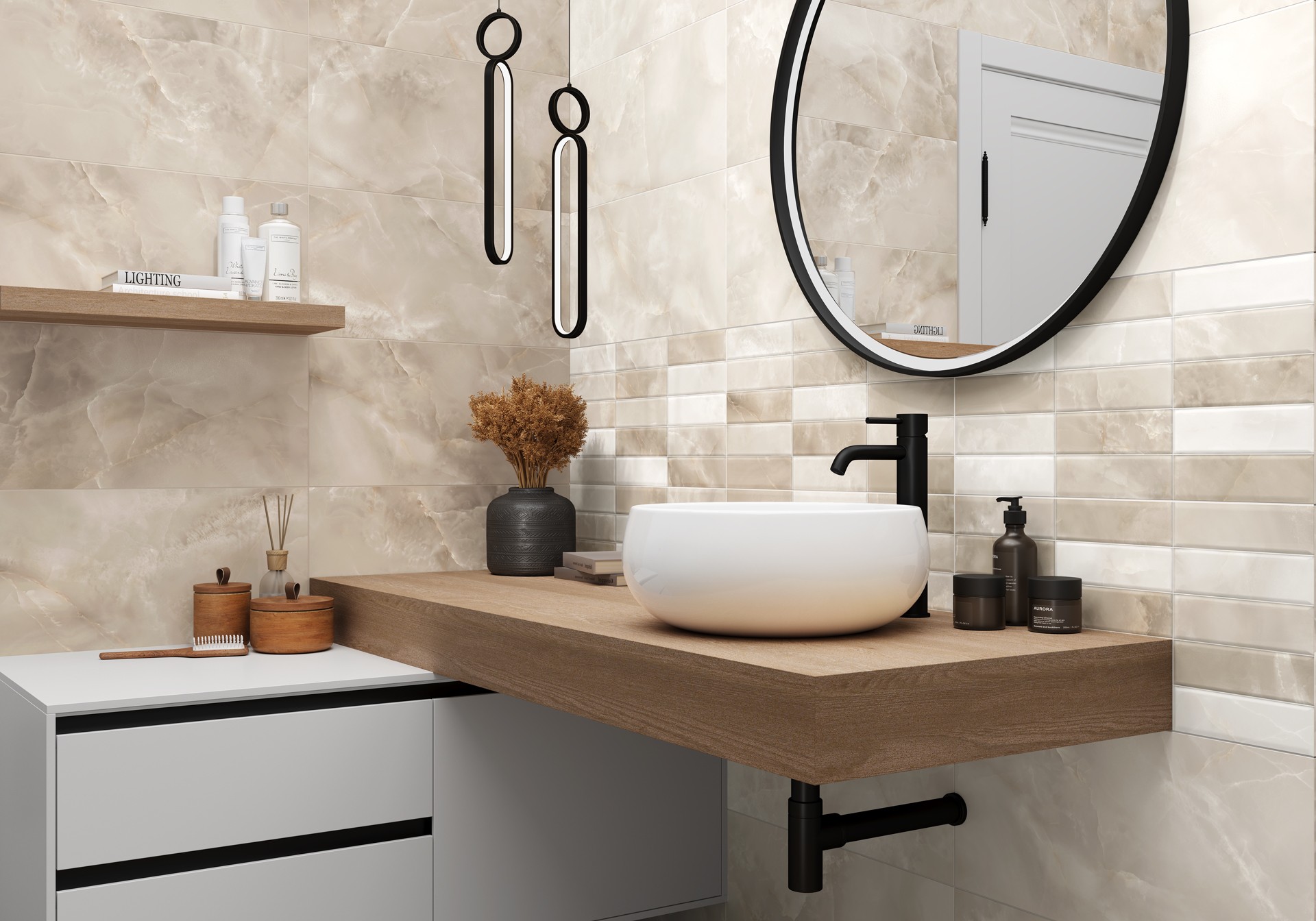 Керамогранит Alma Ceramica арт Азимут, бежевый, 600х300 фото 2
