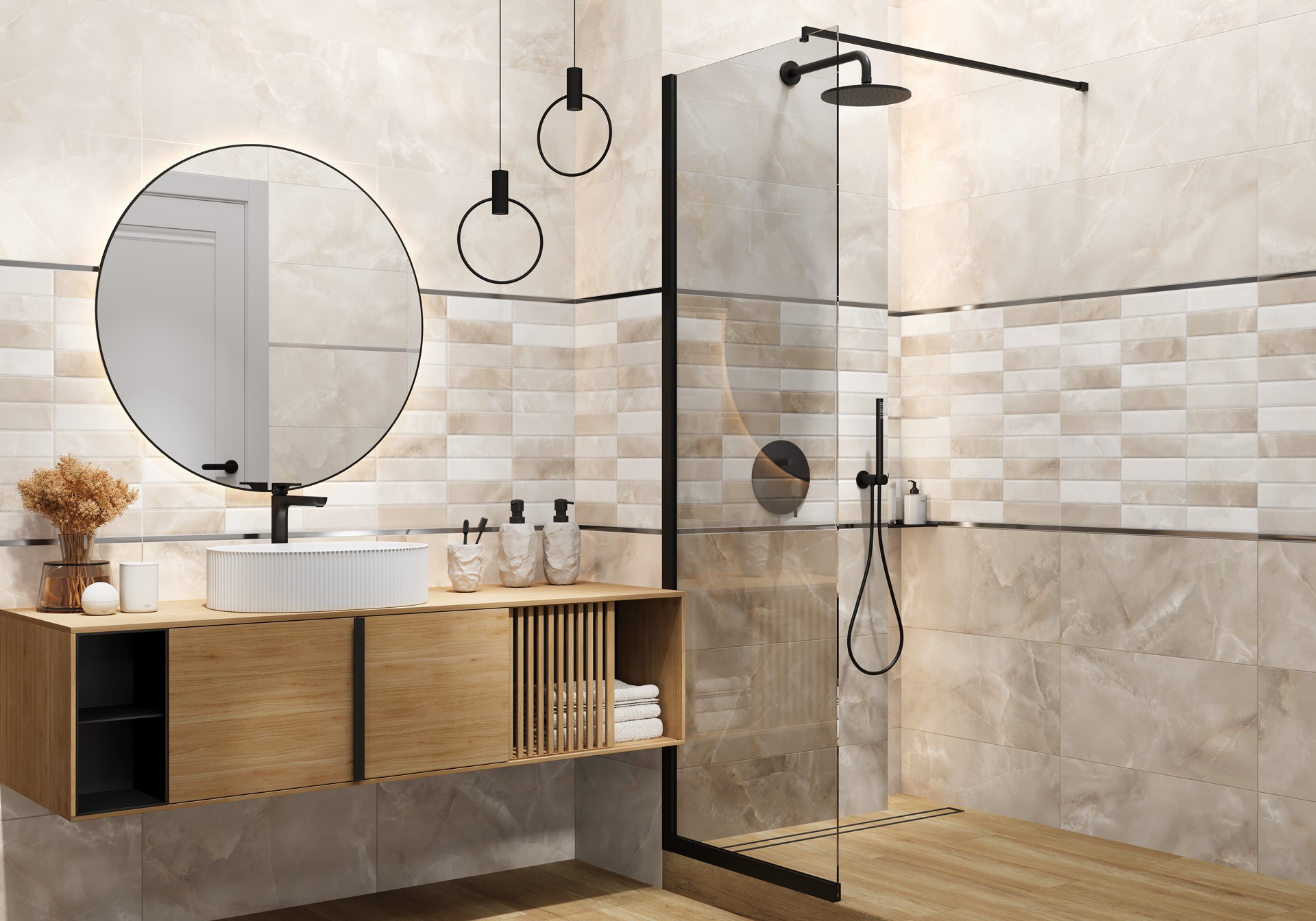 Керамогранит Alma Ceramica арт Азимут, бежевый, 600х300 фото 4