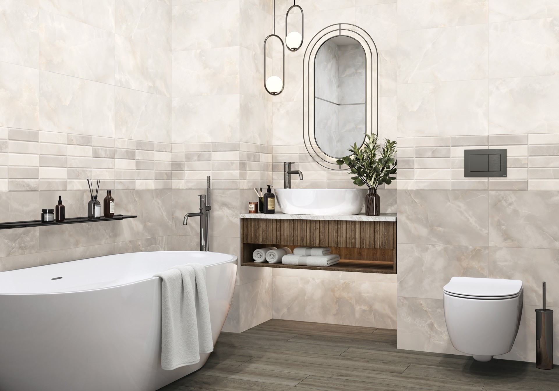 Керамогранит Alma Ceramica арт Азимут, серый, 600х300 фото 4