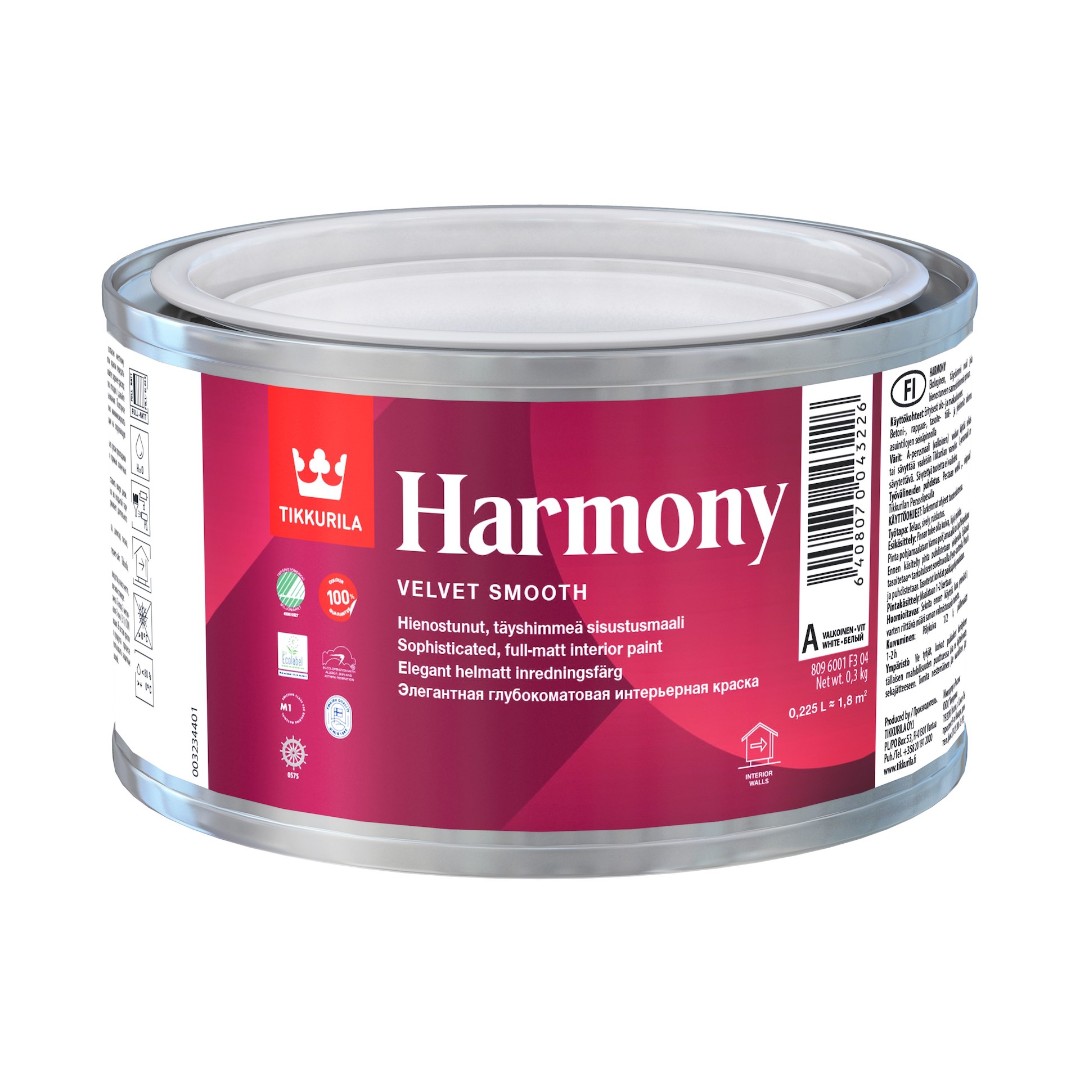 Краска Tikkurila арт HARMONY A, 0.225 фото 1