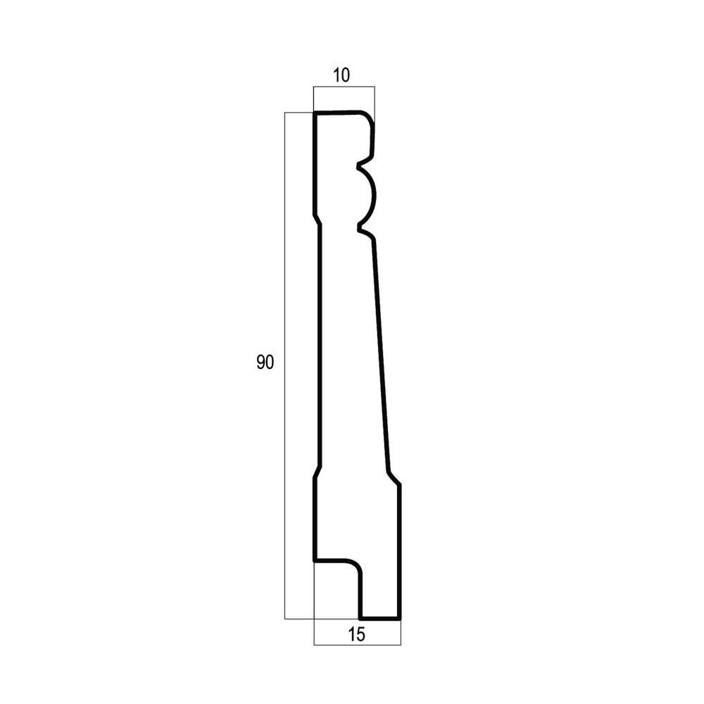 Плинтусы Cosca Décor арт B90(2)/G327 фото 2