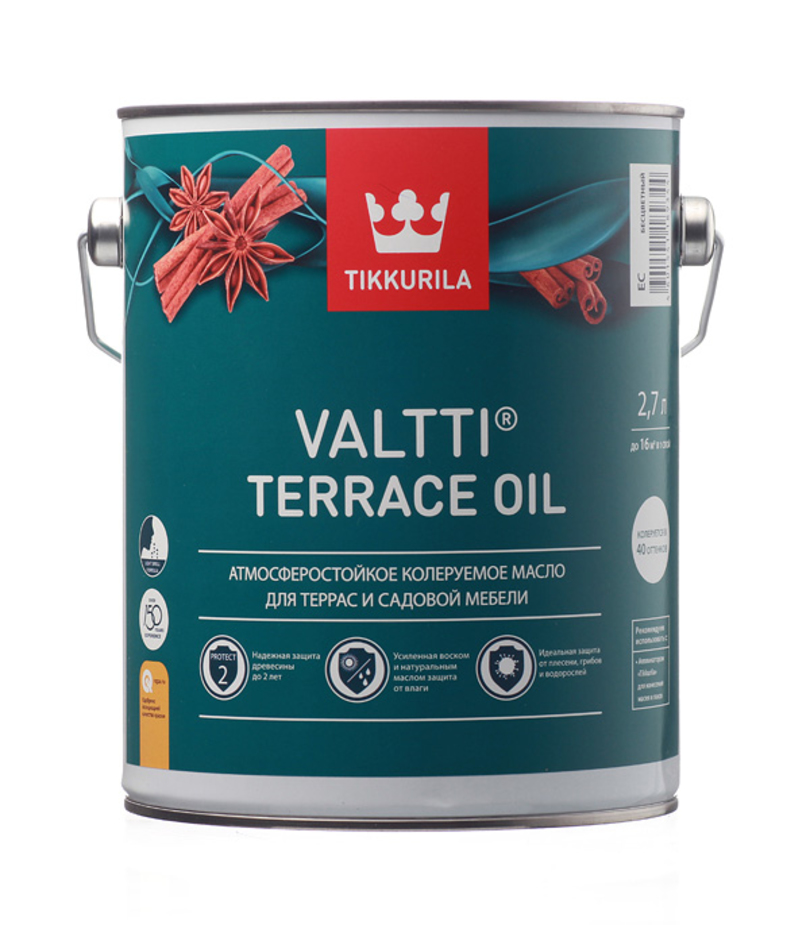 Масло Tikkurila арт Valtti Terrace Oil база EC 2.7 фото 1