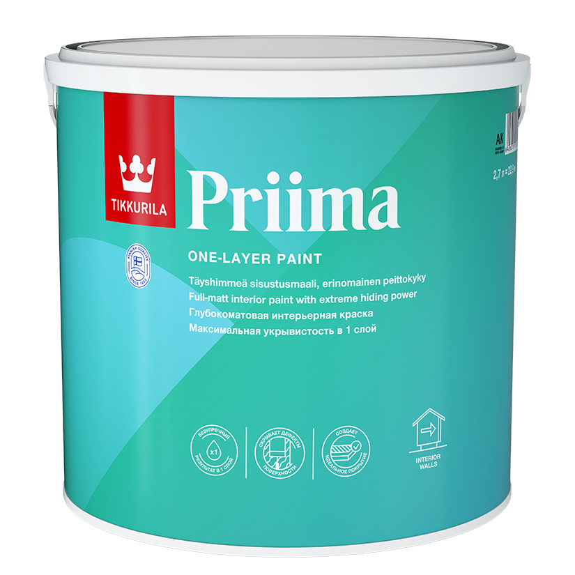Краска Tikkurila арт PRIIMA С 2.7 фото 1